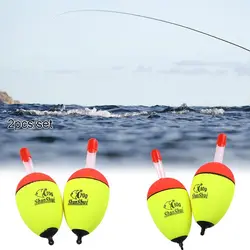 2PCS EVA Long Oval Fishing Float 5g/8g/10g/15g/20g/40g/60g Fishing Bobber Plastic Elastic Outdoor River Sea Buoyancy Fish Tools