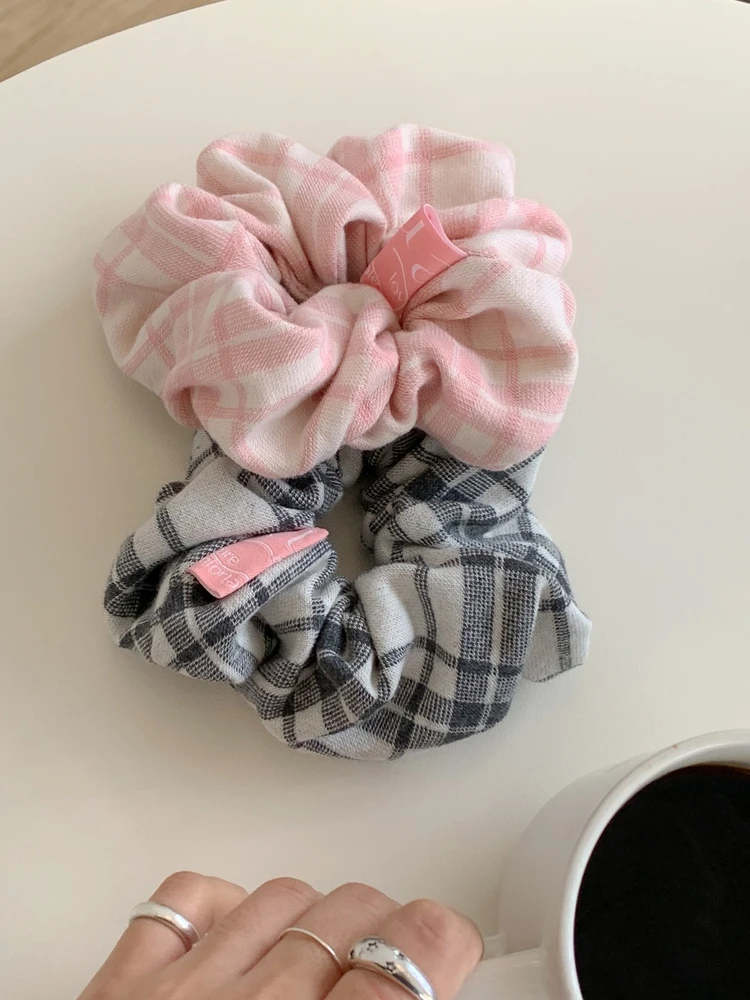 soft-plaid-pattern-hair-ties-fabric-hair-ba-high-elastici-comfortable-large-intestine-ape-round-hair-accories-for-d