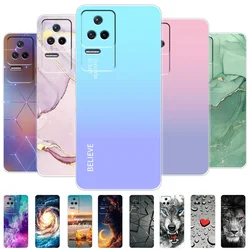 For Xiaomi Poco F4 5G Case Fashion Cover Poco F4 5G 6.67 inch Marble Soft Clear Silicone Phone Case for Poco F4 5G Fundas Bumper