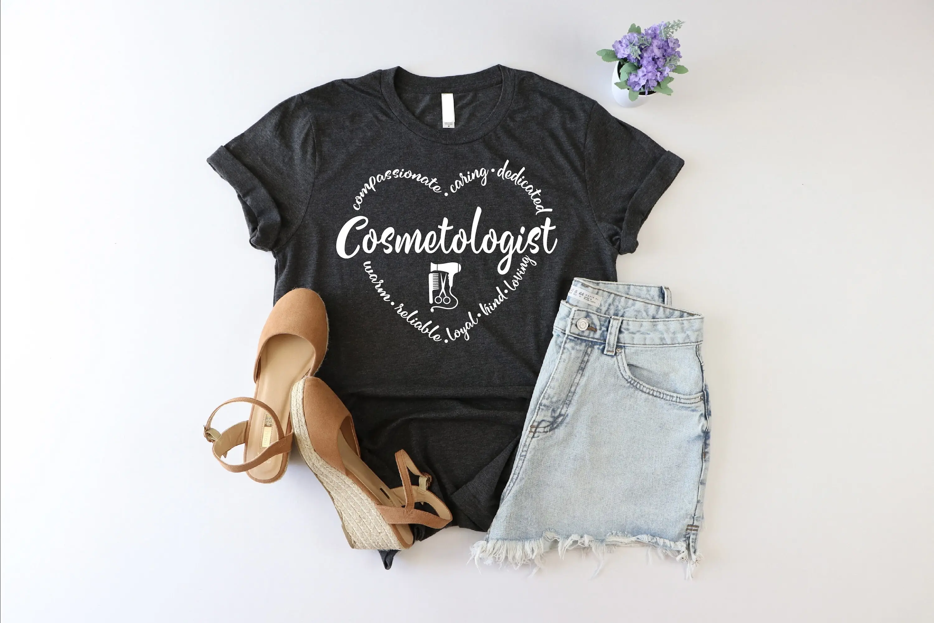 CosmetologisT T Shirt Hair StylisT Funny Cosmetology Graduation for Hairdresser Barber Life Queen of Mom