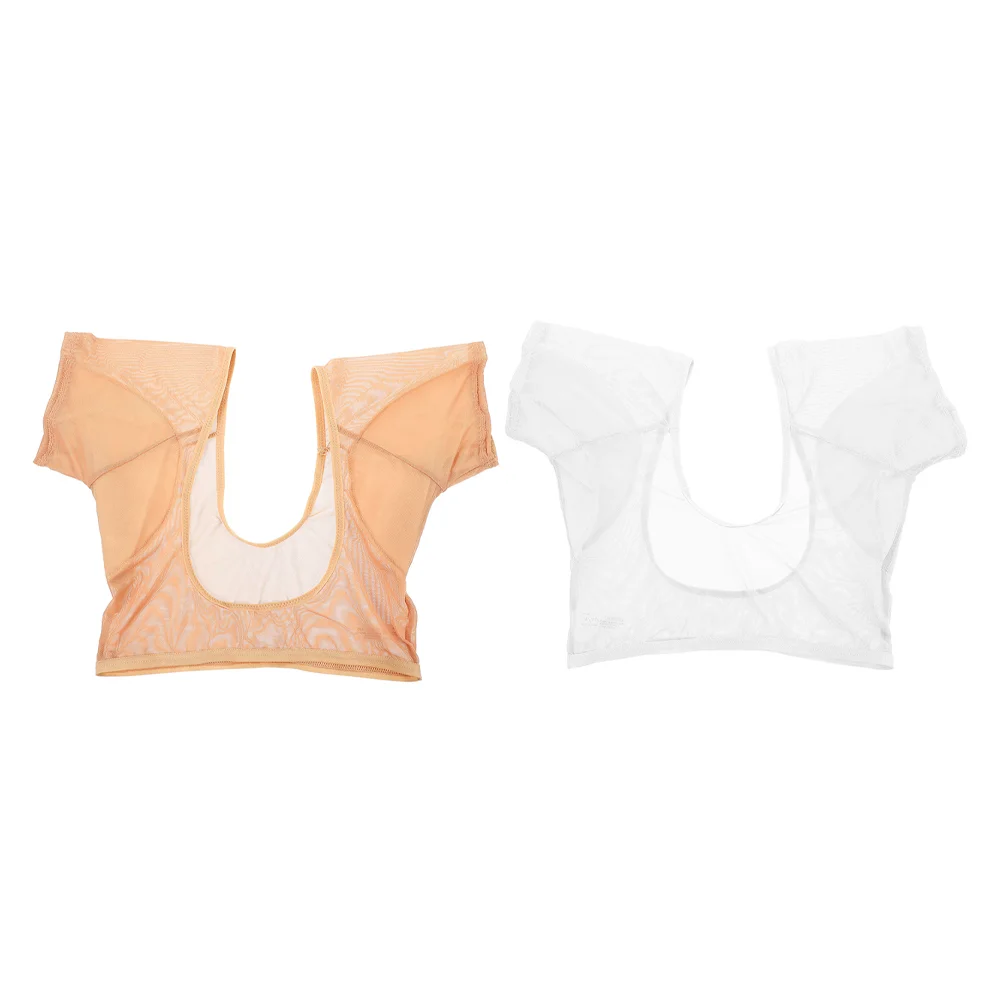 2 Pcs Sweat-absorbent Vest Armpit Pads Sweating Guards Shirt Women's Tank Tops Summer Underarm Breathable Sweatshirt