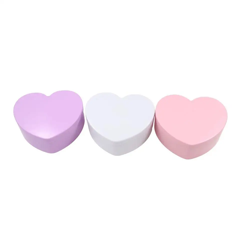 

Love Heart With Mirror Student Heart-shaped Jewelry Box Girls Makeup Storage Box Sundries Container Desktop Cosmetic Organizer