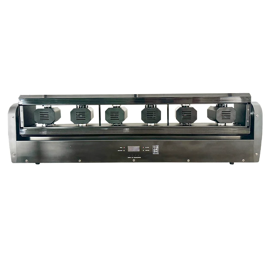 6X500mw RGB 3in1 6 Eyes Laser Moving Head Light LED Projector Light Stage lighting effect equipment DMX512 For Disco Party DJ