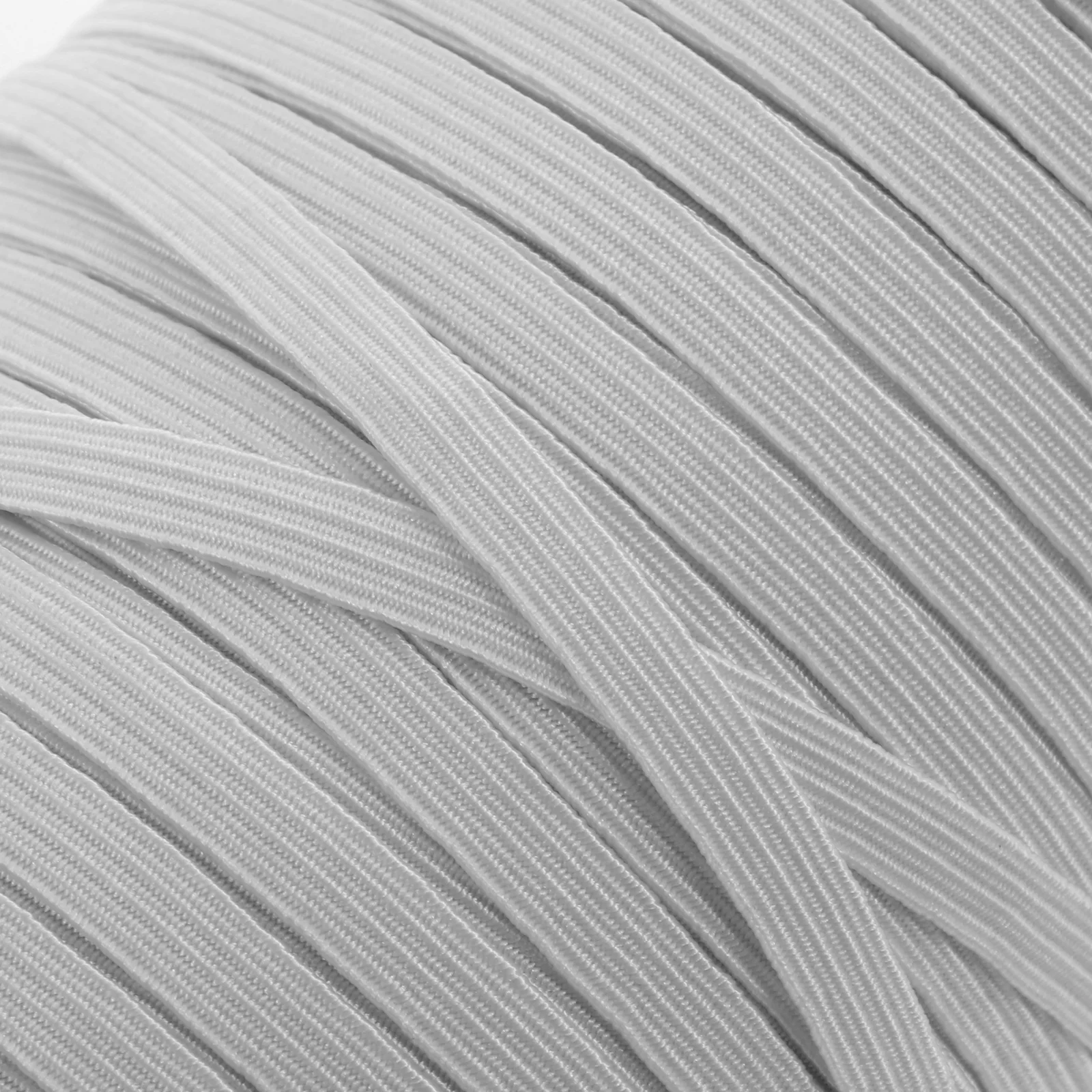 

1 Roll 6Mm Wide Colorful Band For Sewing Knit Elastic Rope Braided Cord Durable Sewing Supplies Elastic Thread For Mask Clothing