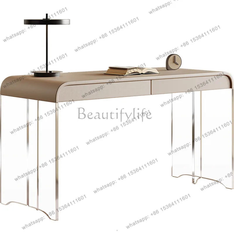 Cream style desk light luxury modern acrylic suspension desk household