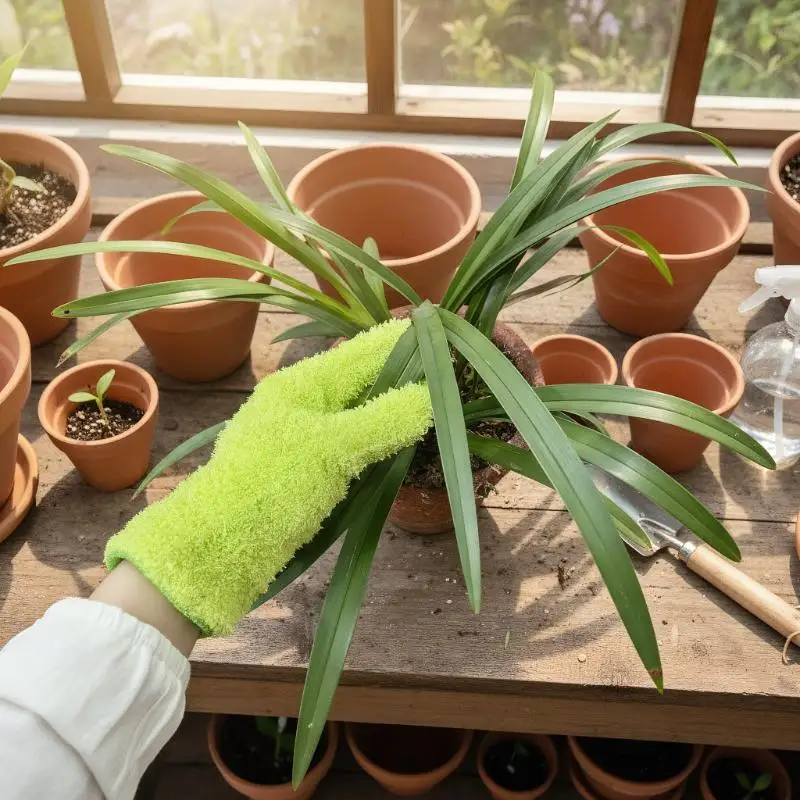 Microfiber Dusting Gloves - Stretchable & Breathable Cleaning Gloves, Non-Waterproof For Cars, Boats, RVs, Pools, Home, Kitchen view 3