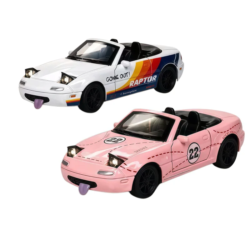 1:36 Alloy Car Model, Return Toy Car, Jump Light, Removable Hard Top, Racing Paint Simulation Car, Collectible Gift