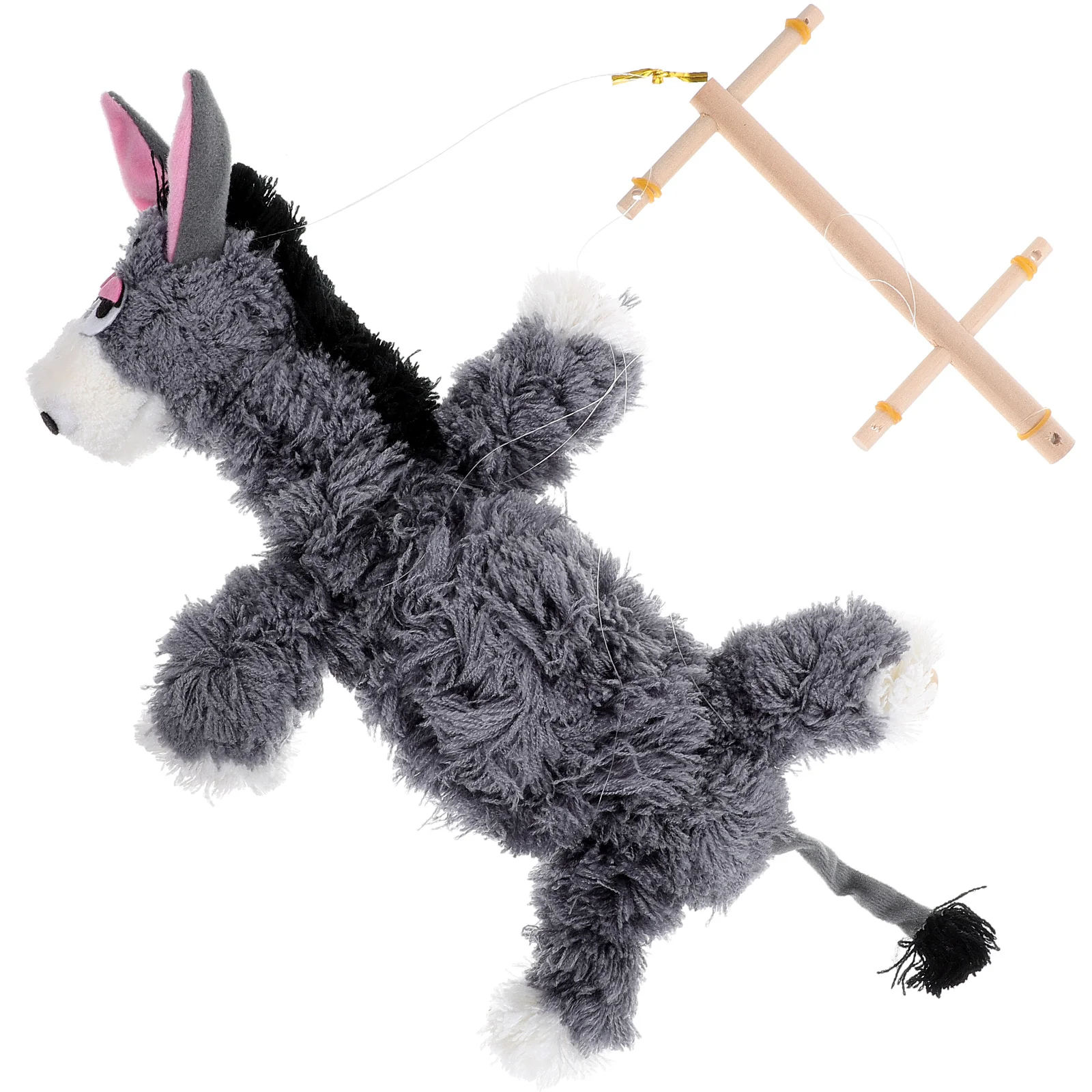 Donkey Marionette Animal Puppet Wooden Marionettes Animals Pine Show Toy Parent-child Supplies