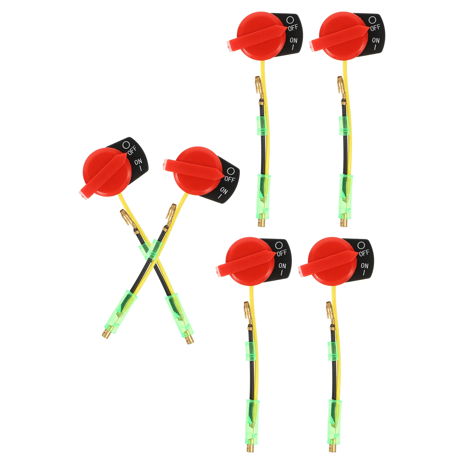 

6 Pcs Kill Switch on off Pump Stop Garden Tractor Engine Generators Double Line Parts