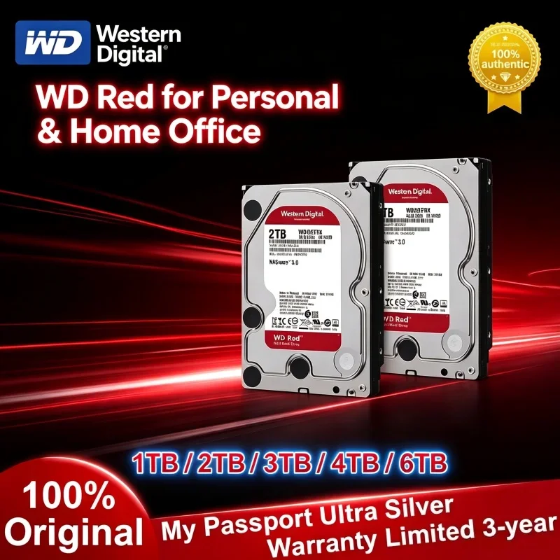 Western Digital 3.5 Inch WD Red Hard Drive 2TB 3TB 4TB 6TB 5400RPM SATA 6Gb/s 64MB Cache NAS Disk For Desktop Computer