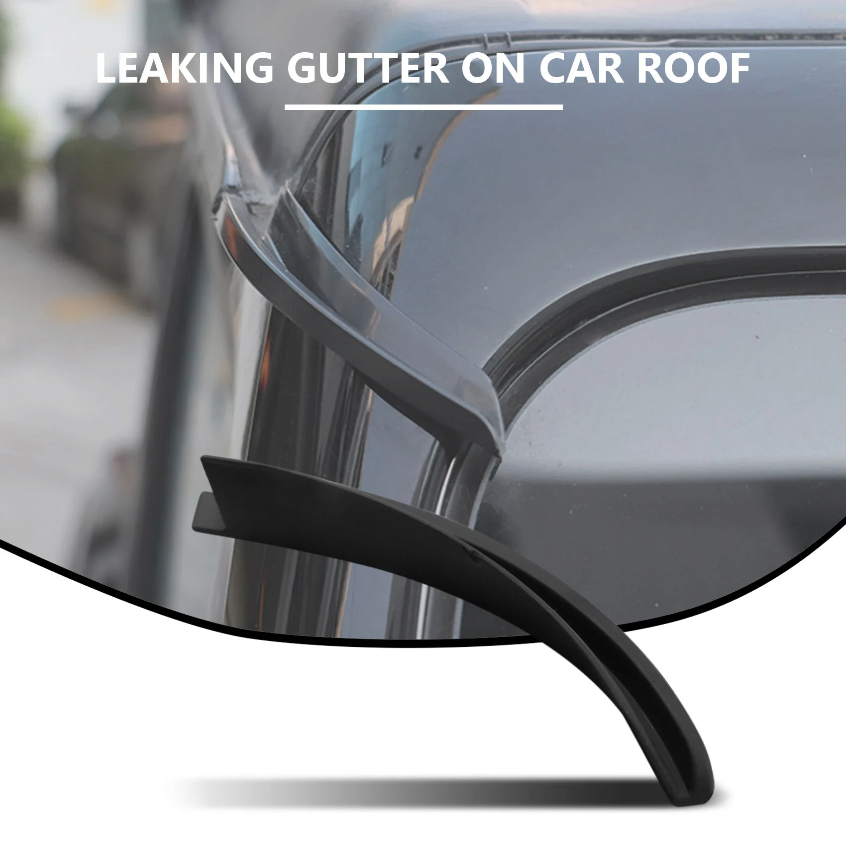 Hardtop Rain Diverter,Rain Gutter Extension Rainwater Deflector for 2018-2021 Jeep Wrangler JL JLU JT Accessories