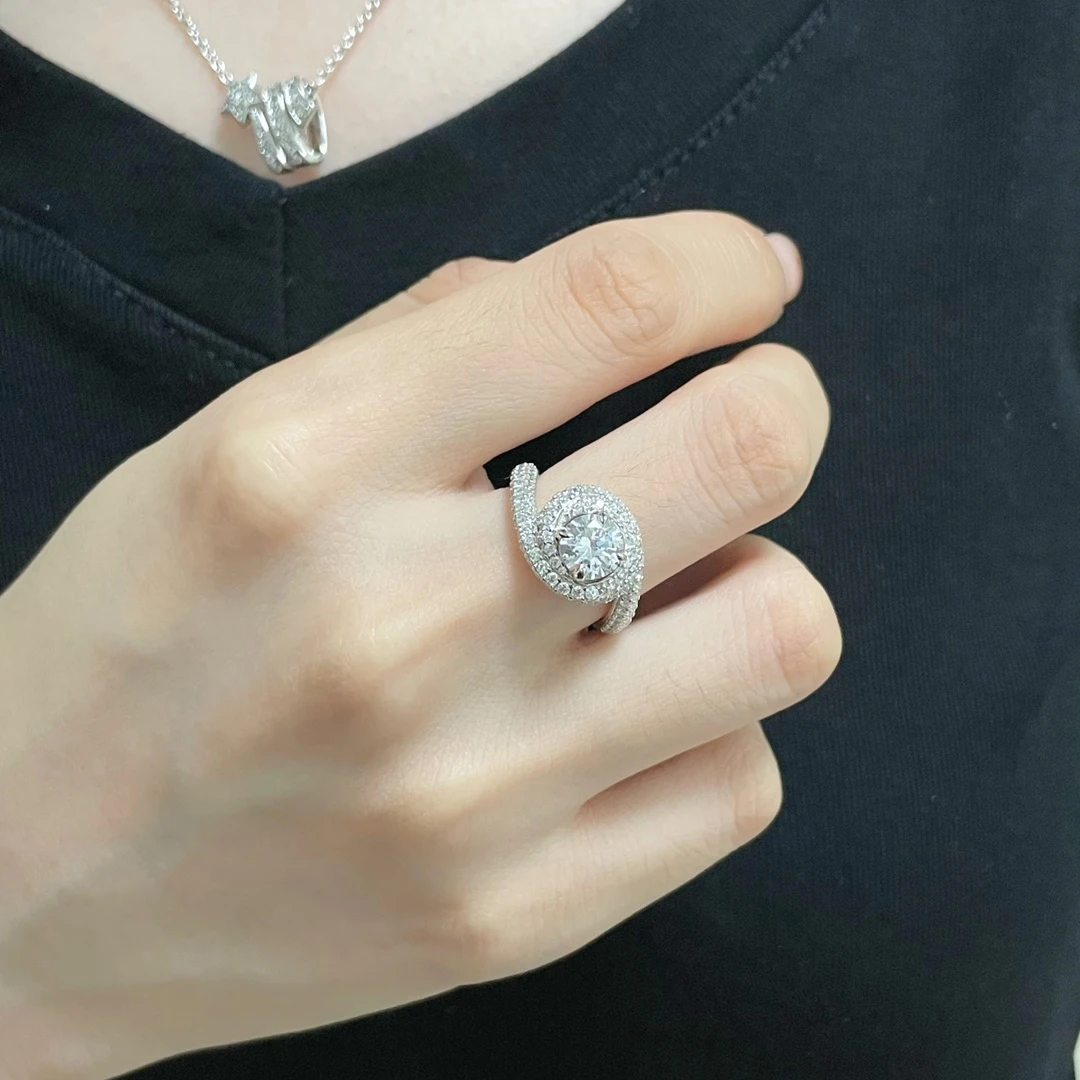 

Высокое качество, роскошное брендовое кольцо, женское кольцо с гальваническим покрытием и бриллиантами, регулируемое открывающееся кольцо, женский модный дизайн, эффектная деталь