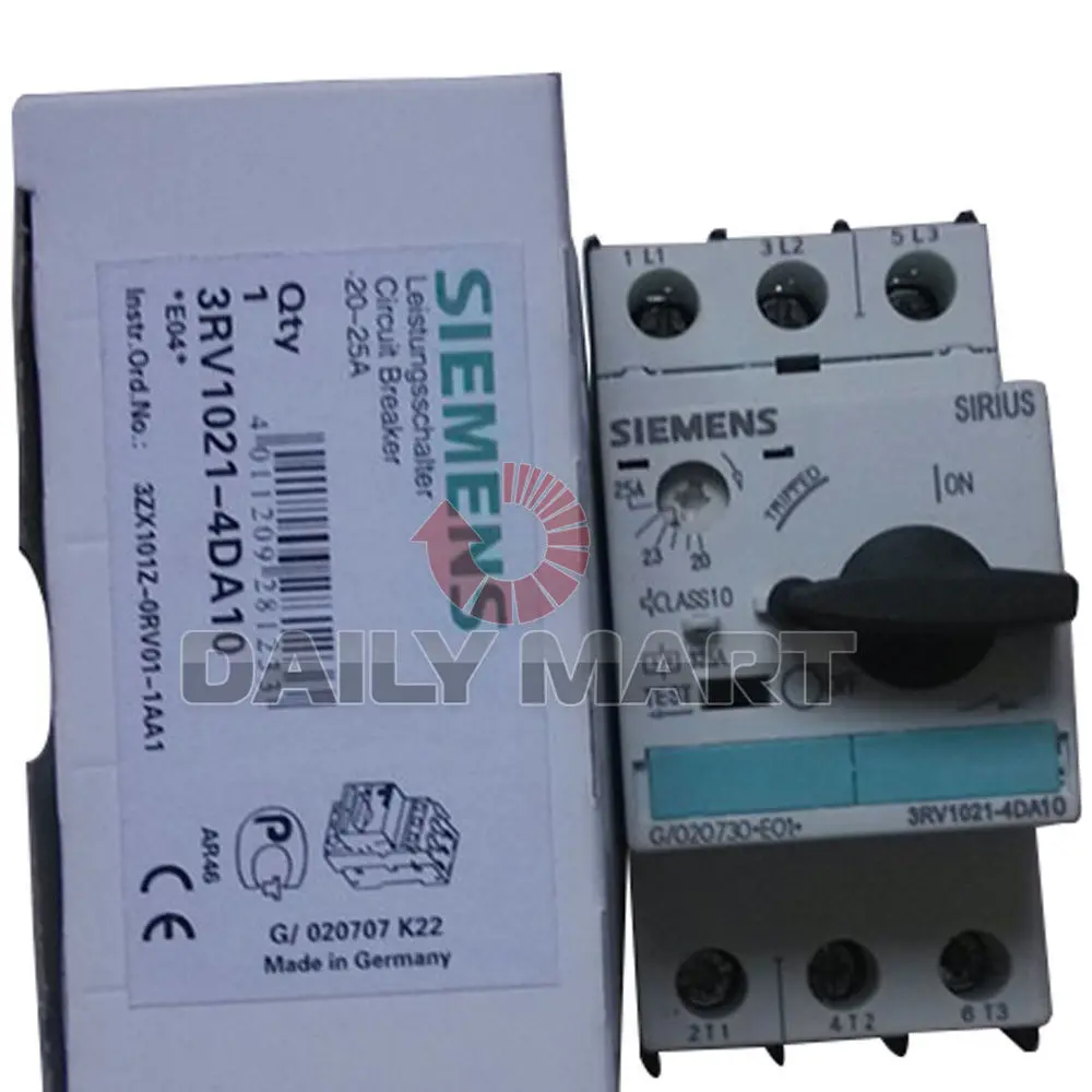 

New Siemens 3RV1021-4DA10 Circuit Breaker Motor Starter 3RV10214DA10, in Box