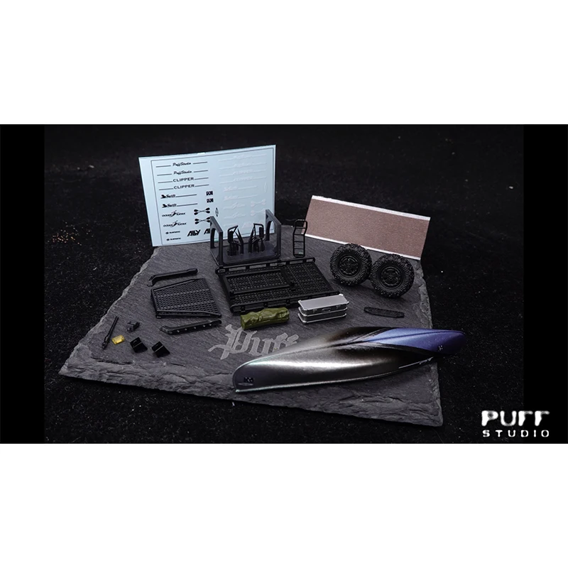 PuffStudio 1/64 Boat Kit Suitable for Car Model Modification Accessories Resin Model view 3