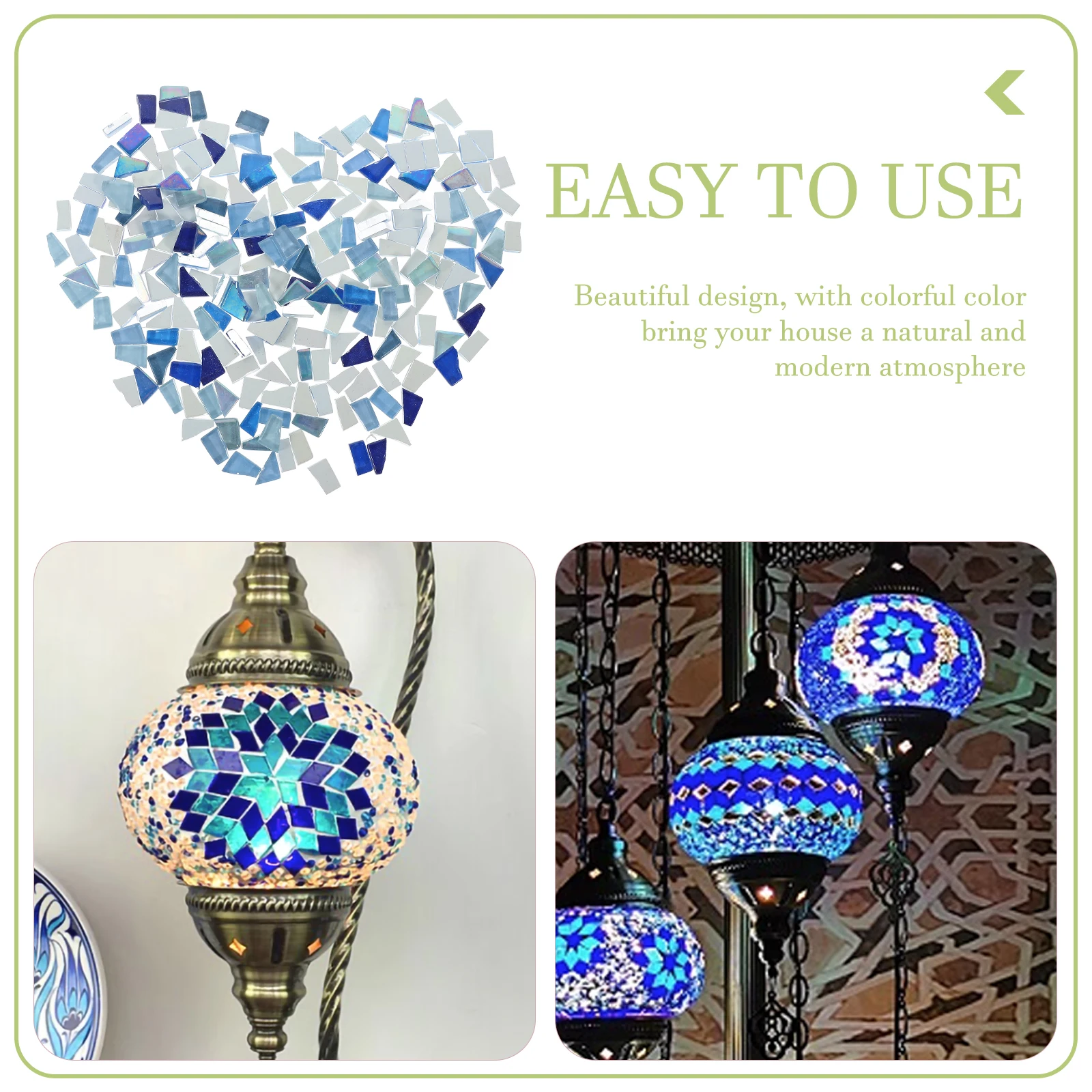 

1 Bag Of Mosaic Craft Tiles For Diy Art Projects Decorative Glass Tile Set Creative Supplies Vase Frame Coaster Fish Tank Decor