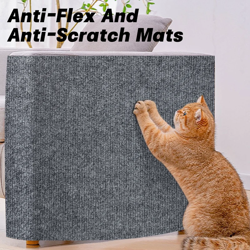 Wall Self-Adhesive Anti Cat Scratch Sofa DIY Trimmable Carpet Cat Scratching Post Carpet Furniture Protection Anti-scratching