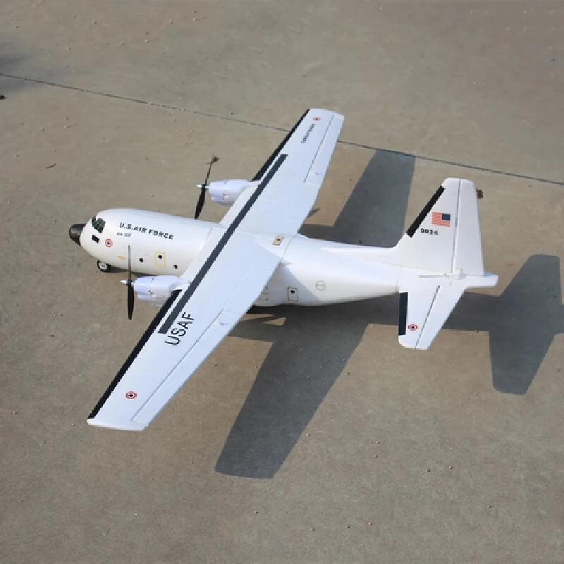 RC twin engine transport aircraft C160 simulation aerial airliner wingspan 1120mm EPO foam remote control aircraft KIT version