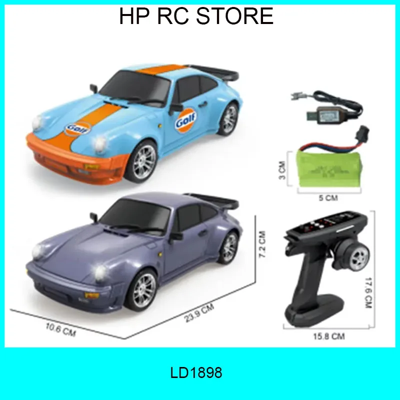 

LDRC LD1898 RC Car 1/18 Professional RC Drift Remote Control Car Gt 911 High-Speed Cars Racing Boy Cars Toy Children's Gifts