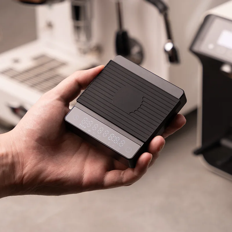 

Italian Mini Espresso Coffee Electronic Scale Portable Special Hand-brewed Coffee Bean Scale Barista Timing Weighing Device