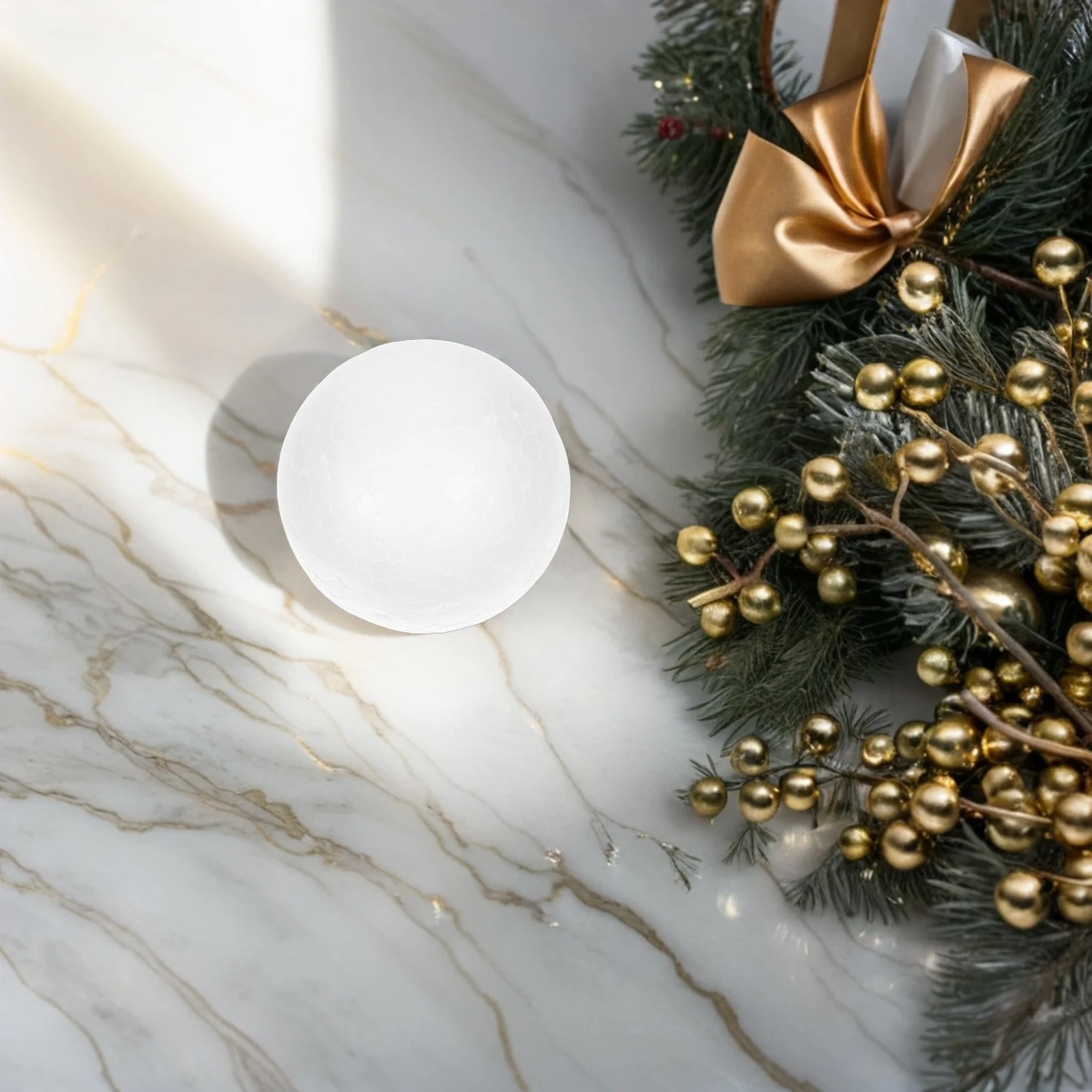 

100pcs Craft 6Cm Ball 6cm White Craft Polystyrene Balls Balls Solid Ball Material Decorations