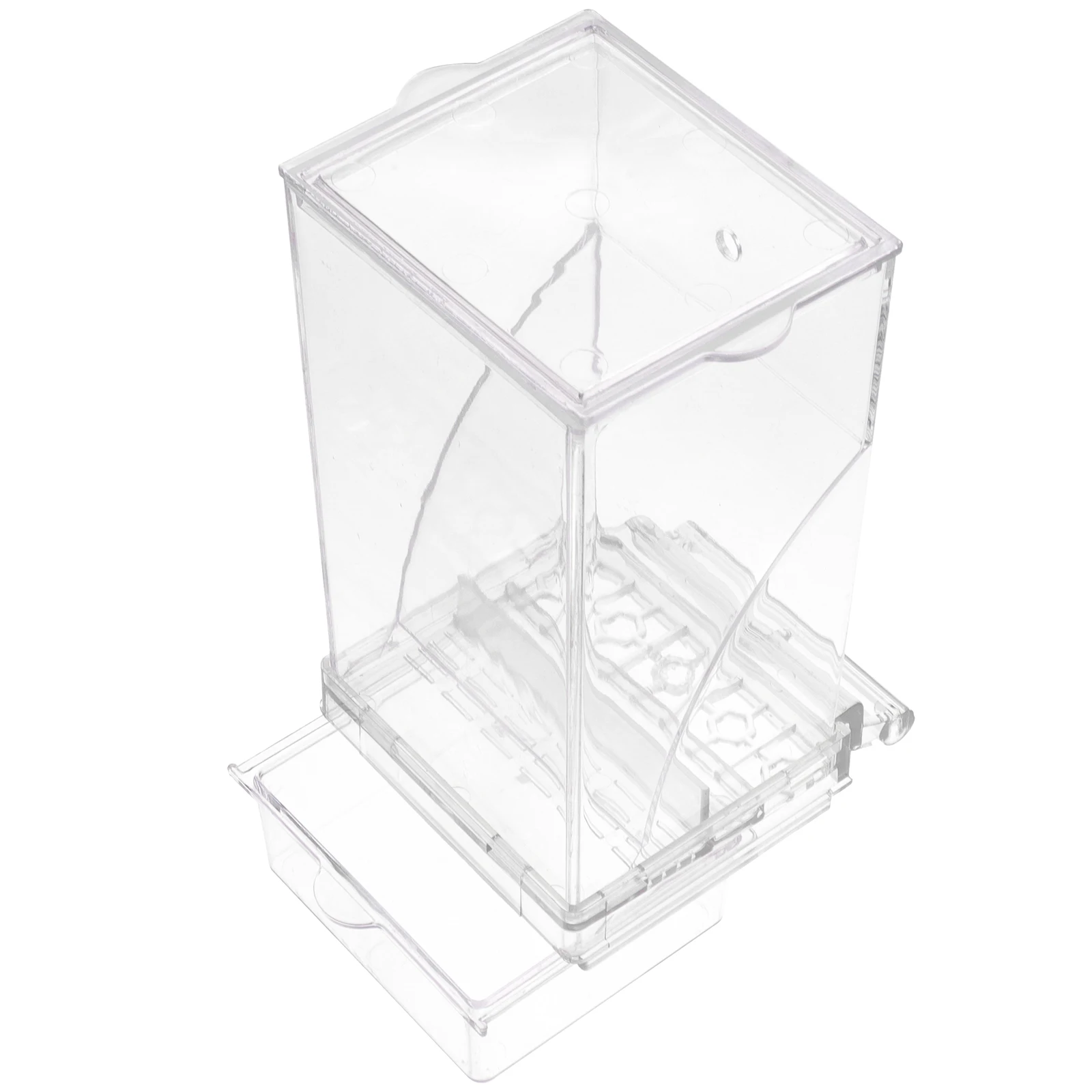 

Automatic Bird Feeder Durable Plastic Cage Accessories For Pet Birds Removable Lid Sanitary Home Use Storage