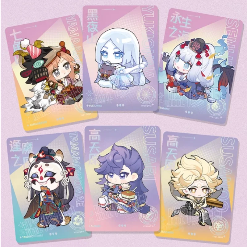 SHININGSOUL أنيمي حقيقي المحيطة Onmyoji بطاقة لعب الأطفال عطلة GiftHundred الشياطين Qitan جمع بطاقة العدد 1th #6