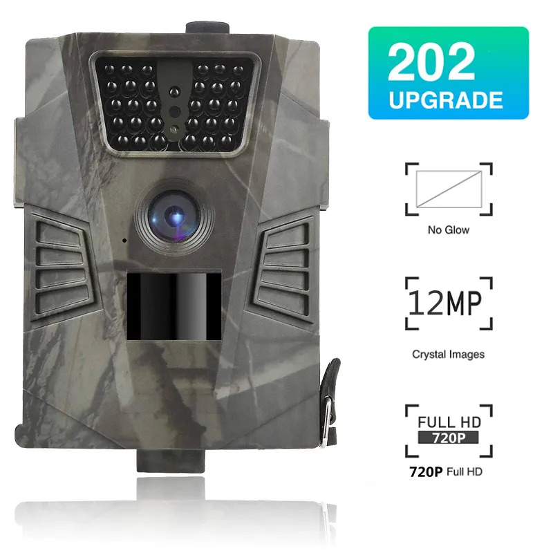 Trail Camera 12MP 1080P Wildlife Scouting Hunting Camera Night Vision Wildlife Trap Game Digital Surveillance Waterproof IP65