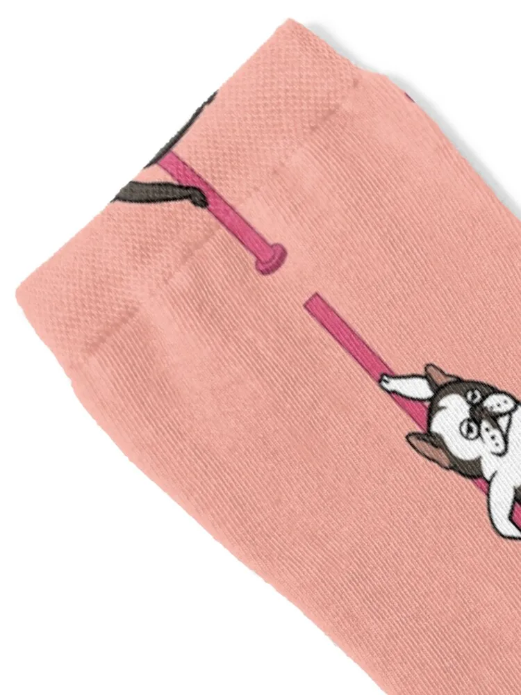 French Bulldog Pole Dancing Club Socks summer anti-slip football golf Socks Women's Men's