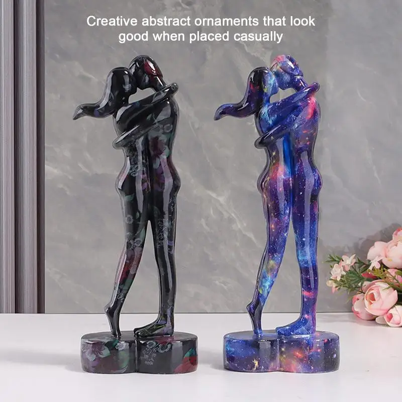 

Couple Figurines Home Decor Resin Pendant Anniversary Resin Lovers Statues Ornament Decor Modern Resin Figurines for Bookshelf