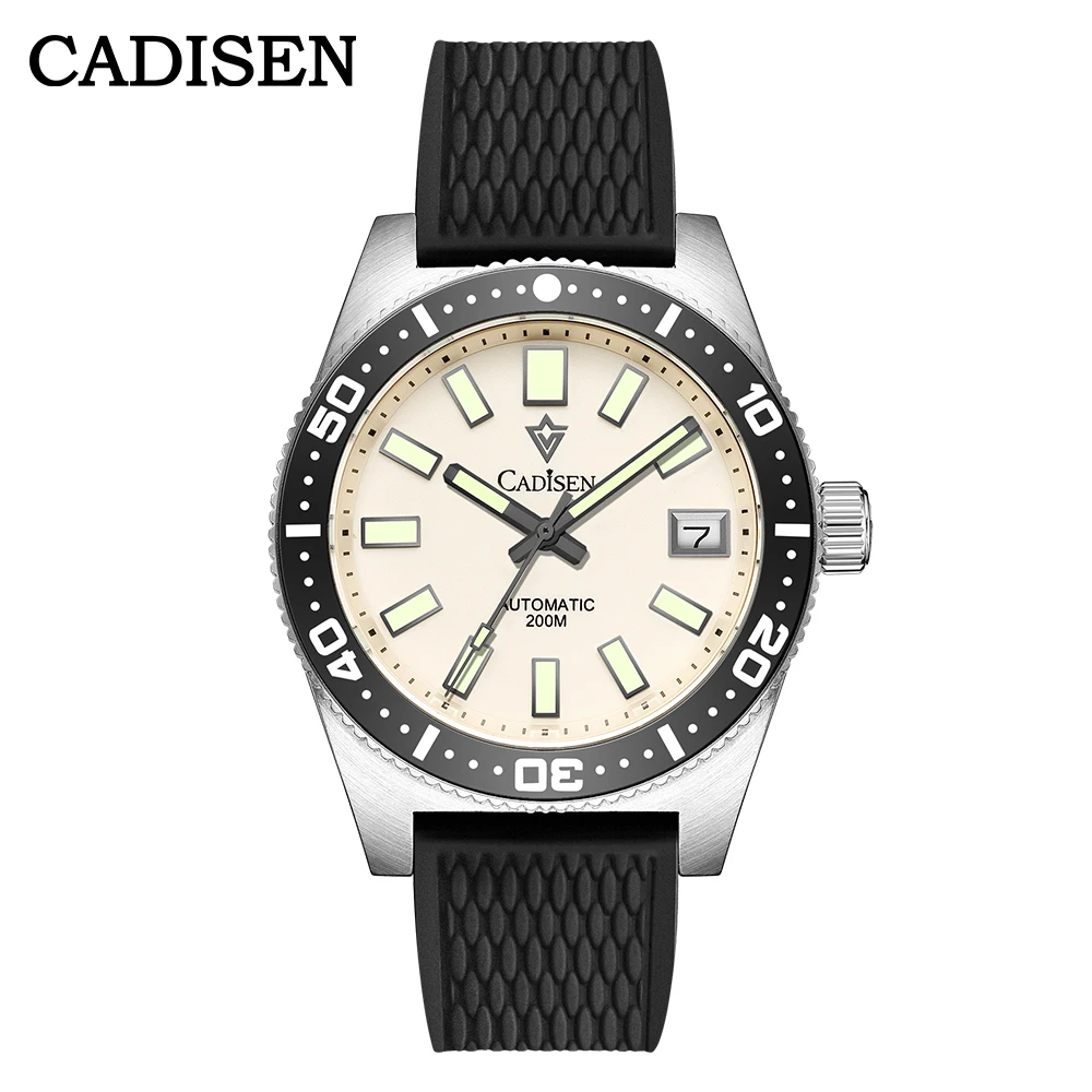 Cadisen Men's Automatic Diver Watch 200M Waterproof