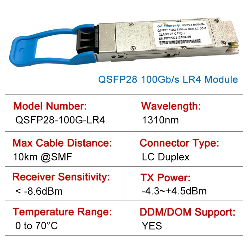 Imagem -02 - Módulo Duplo do Transceptor do lc para Huawei Mikrotik Zimbro Interruptor da Fibra de Intel Qsfp28 100g Lr4 1310nm 2km10km lc