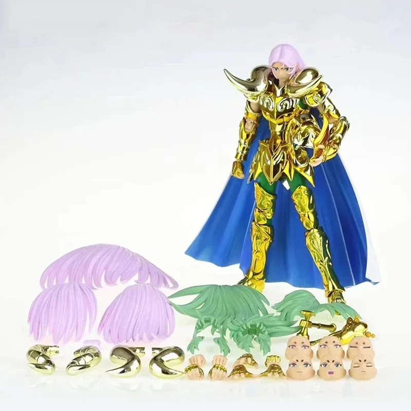 

In Stock CS Model Saint Seiya Myth Cloth EX Aries Mu Metal Corner with Shion Head Gold Knights Zodiac Anime Action Figure Toys