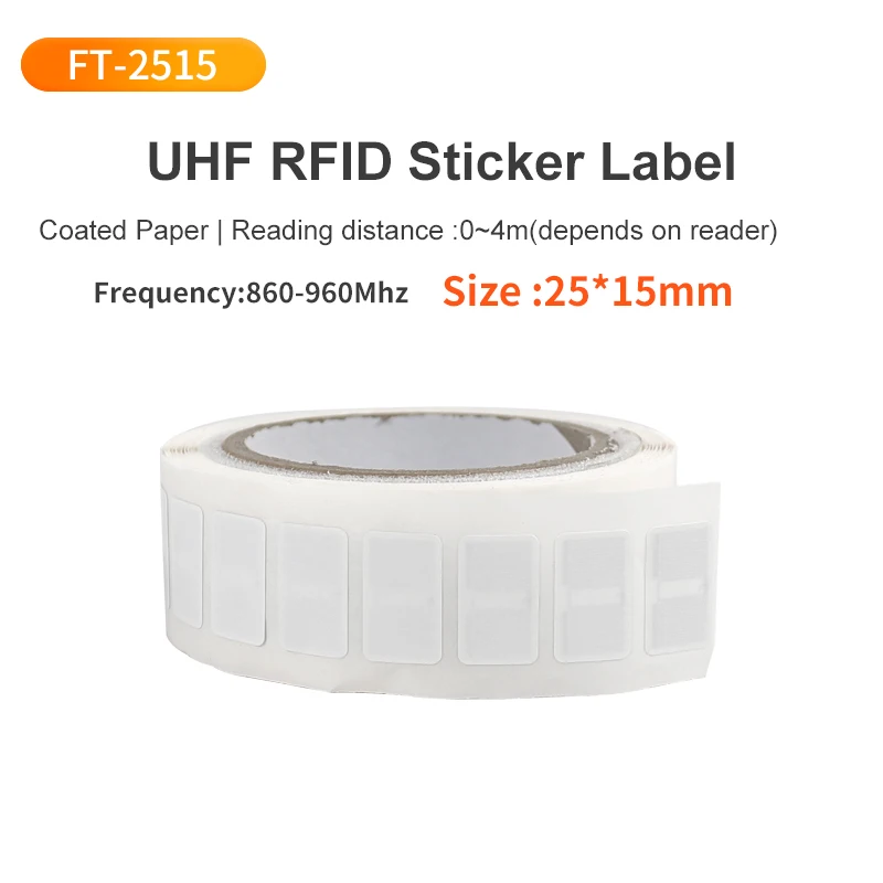1000 stuks UHF RFID-label 73x20mm Passief stickerpapier Label Tag 860Mhz 960Mhz Lange afstand label voor magazijnbeheer UHF RFID