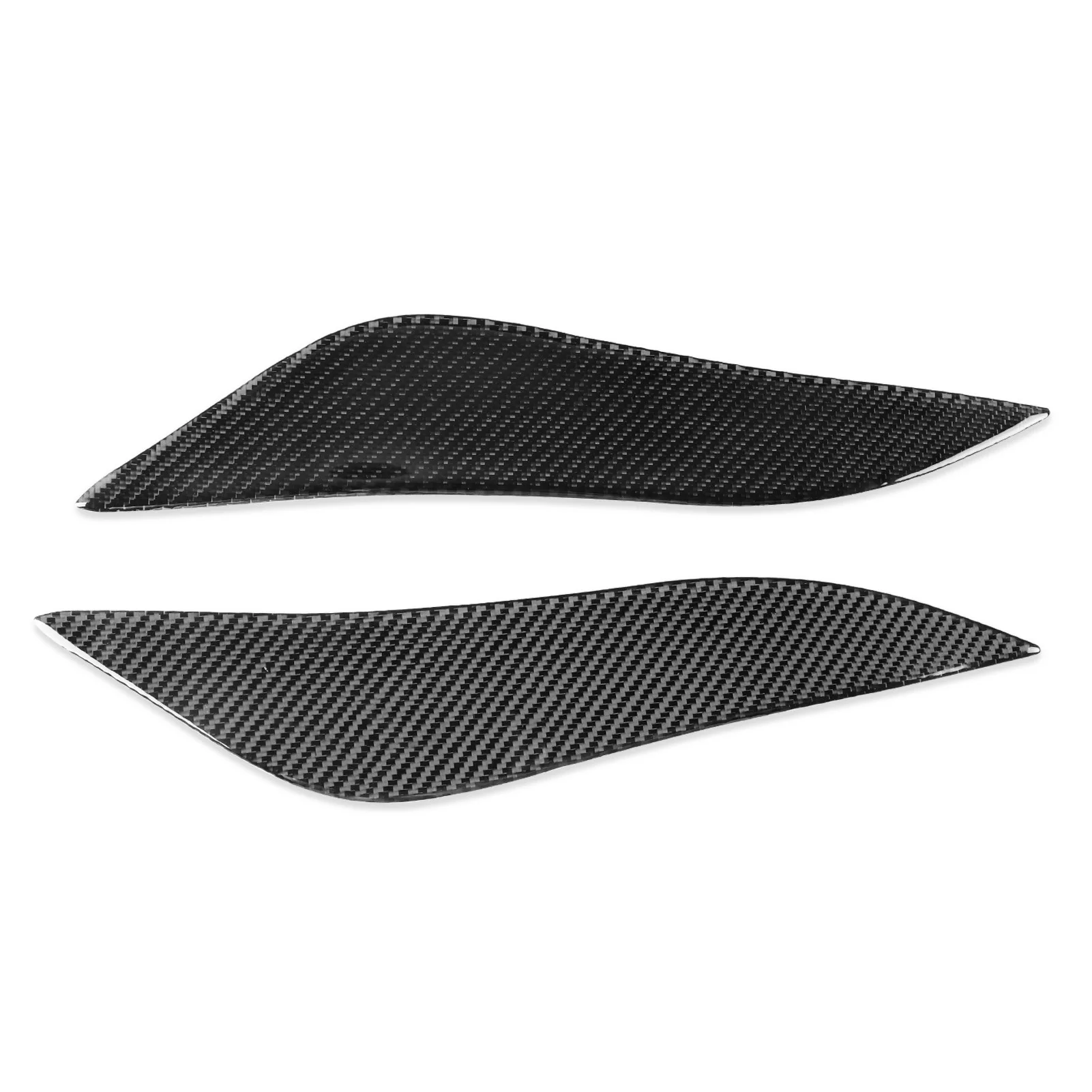 2 Pcs Carbon Fiber Car Headlights Eyebrow Eyelids Trim Cover For Toyota Supra 1993-1998 Car Stickers Eyelids Trim Cover