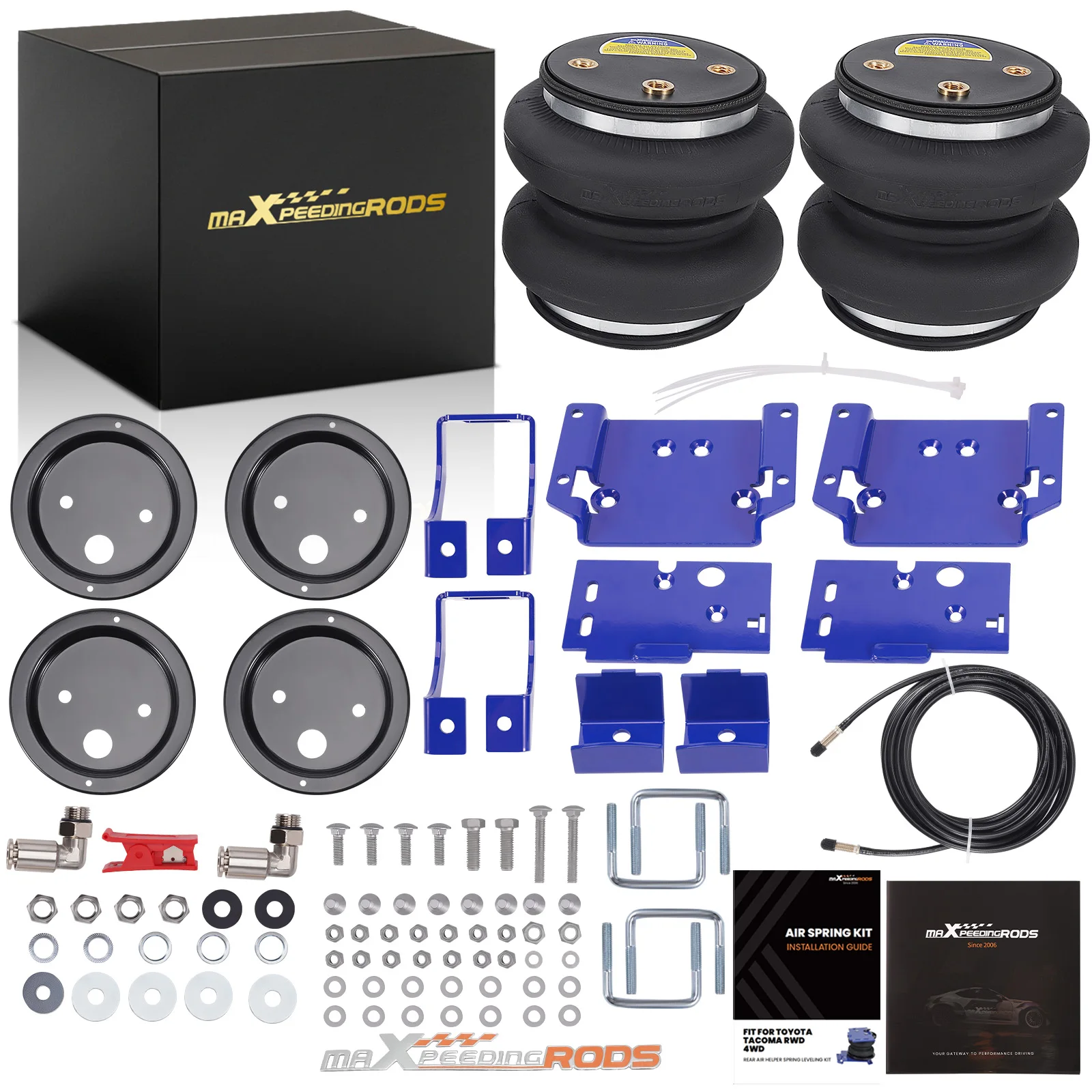 Rear Air Suspension Spring Helper Kit For Toyota Tacoma 4WD 2005 - 2023
