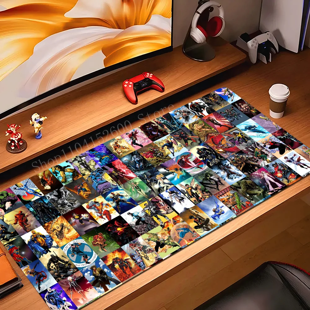 

anime M-Marvel Hero The Avengers Mousepad Mouse Mat Desk Mat With Pad Gaming Accessories Prime Gaming XXL Keyboard Pad