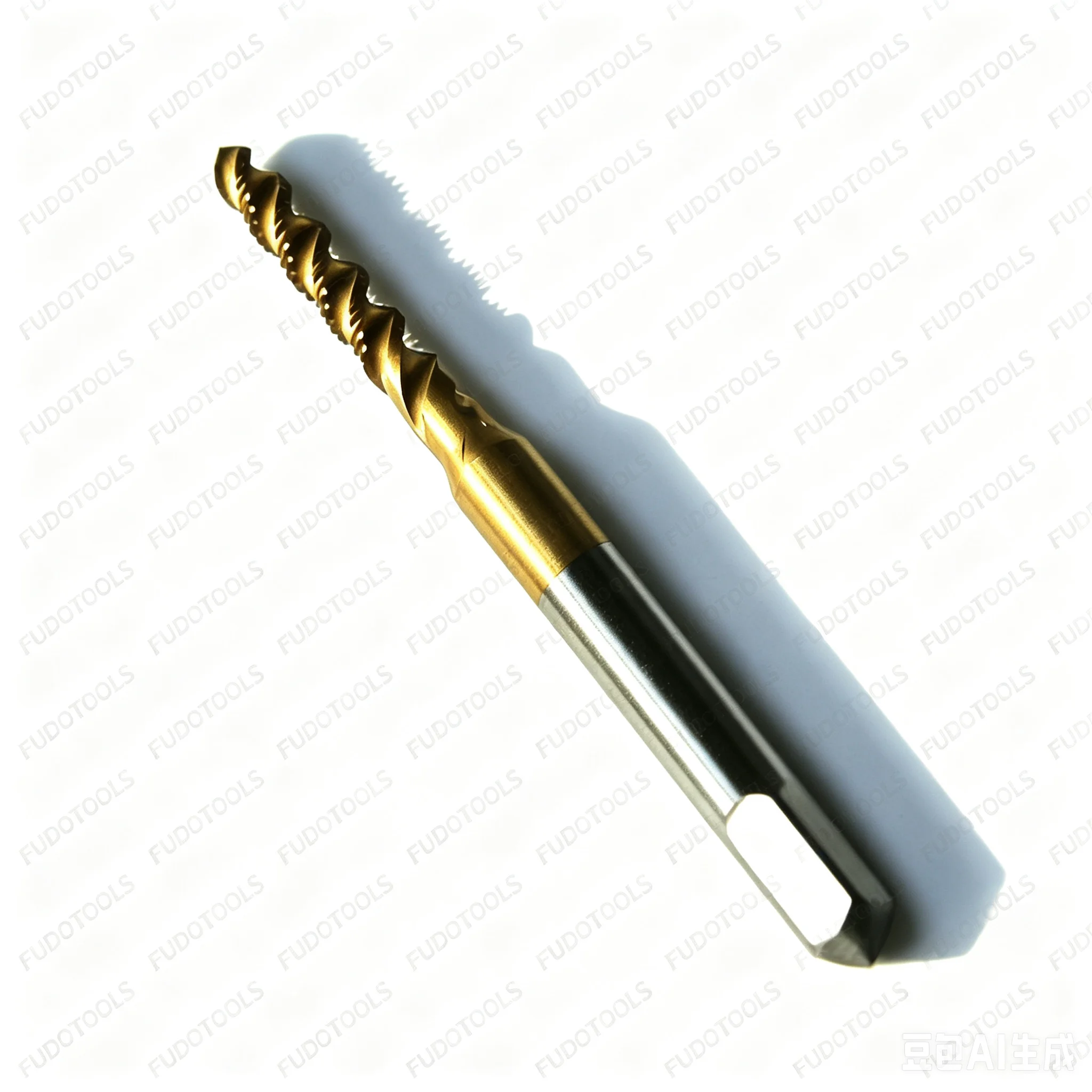 HSS6542 Machine Bottoming Spiral Flute Taps M2-M12 X 0.45-1.5mm for Aluminum Copper Iron Steel Metal Workpieces Bottom Threading