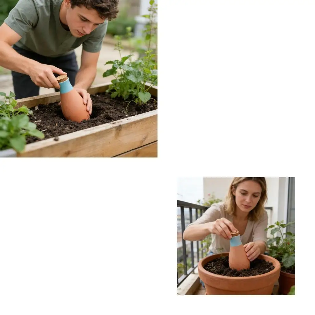  Clay Automatic Watering Solution 4 Pack For Healthy Vegetation Development