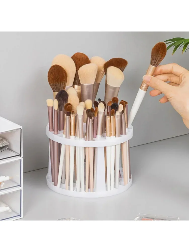 Makeup Brush Holder 49 Hole for Drying Pen Make Up Brushes Painting Storage Box Table Organizer Tools Storage Holder Cosmetics