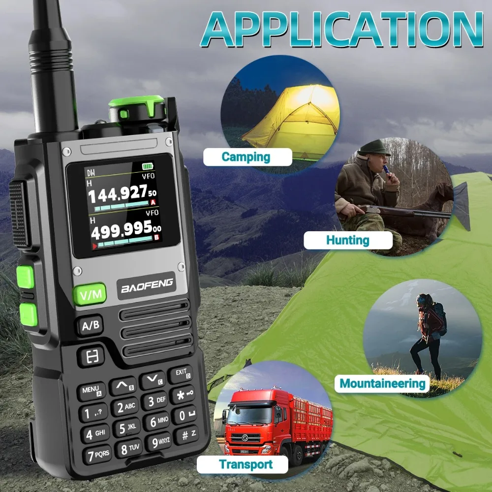 BaoFeng K61 Pro camping walkie talkie de largo alcance inalámbrico set radios walki comunicación radio transceptor intercomunicador bidireccional