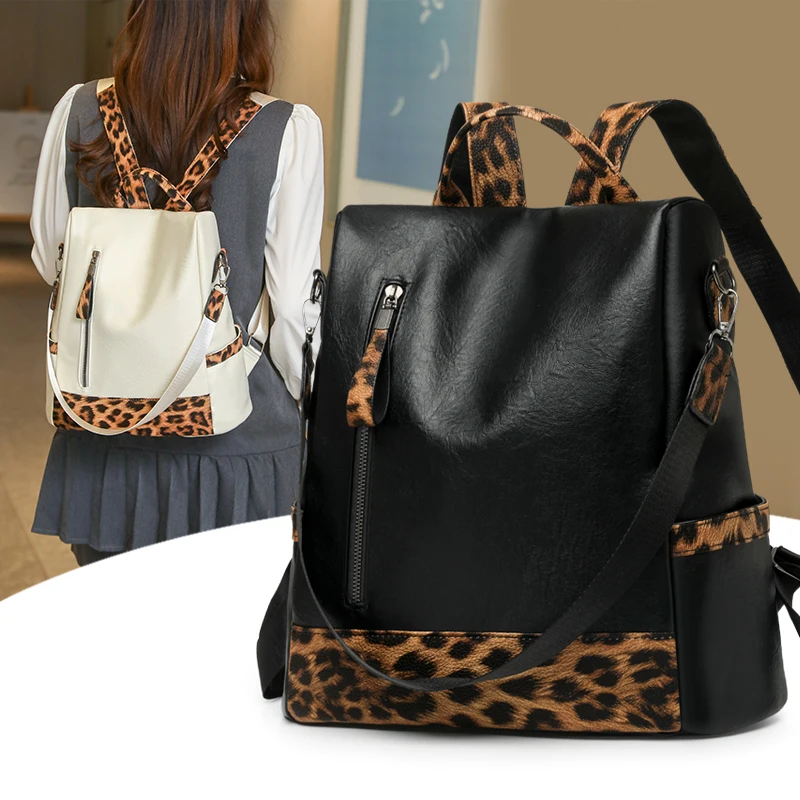 

2025 модный женский рюкзак из искусственной кожи, большая вместительная противоугонная дорожная сумка, винтажная стильная повседневная сумка на плечо для ежедневного использования