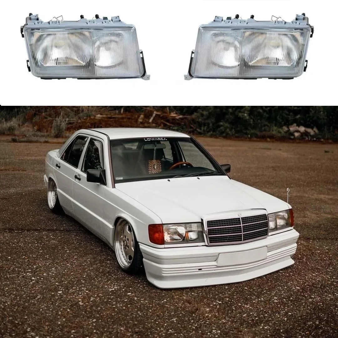 

Headlight Head Light for Mercedes Benz E Class W201 190E 1982 1983 1984 1985 1986 1987 1988 19891990 1991 1992 1993