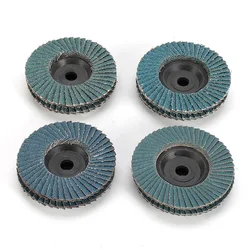 3 Inch Flat Flap Discs 75mm Grinding Wheels Sanding Disc Abrasive Pad 40/60/80/120 Grit Grinding Wheels For Angle Grinder Power