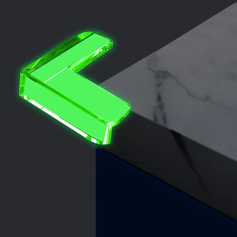 

Новые светящиеся Детские углы из ПВХ для защиты от столкновений, защитные углы для безопасности детей, защитные углы для стола без перфорации, защита от столкновений