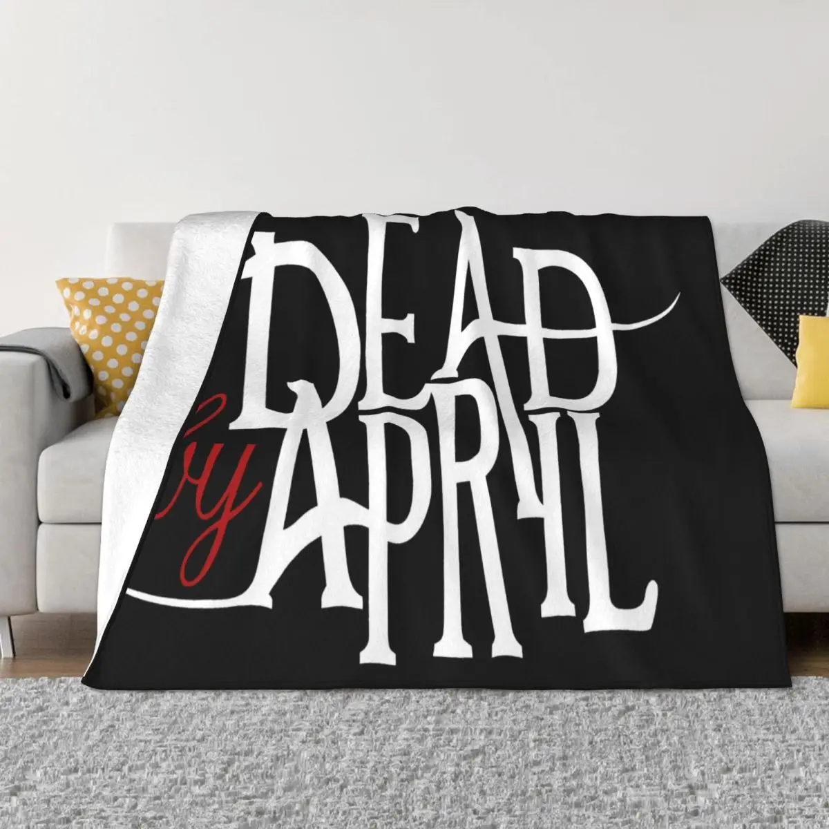 New Dead By April Metalcore Band Logo Mens Black Size S To 3Xl Casual Dj Cheap Sale Throw Blanket