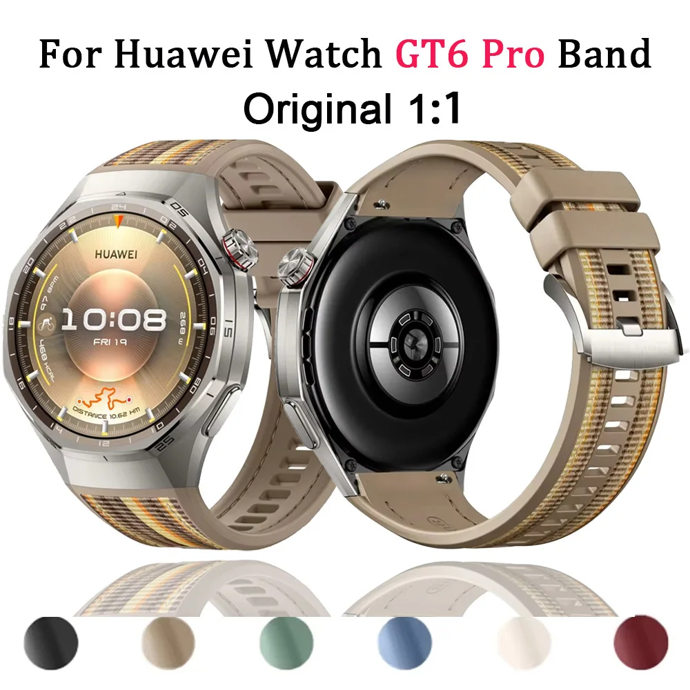 Nylon-Silikonarmband für Huawei Watch GT6 Pro 46 mm Original ersetzt Schnellverschluss-Band für Huawei GT6 Pro Armband-Zubehör