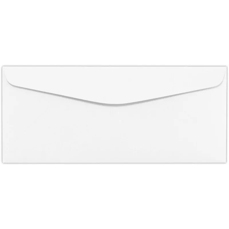

#10 Regular Envelopes, 4 1/8 x 9 1/2, Brilliant White, 50/Pack