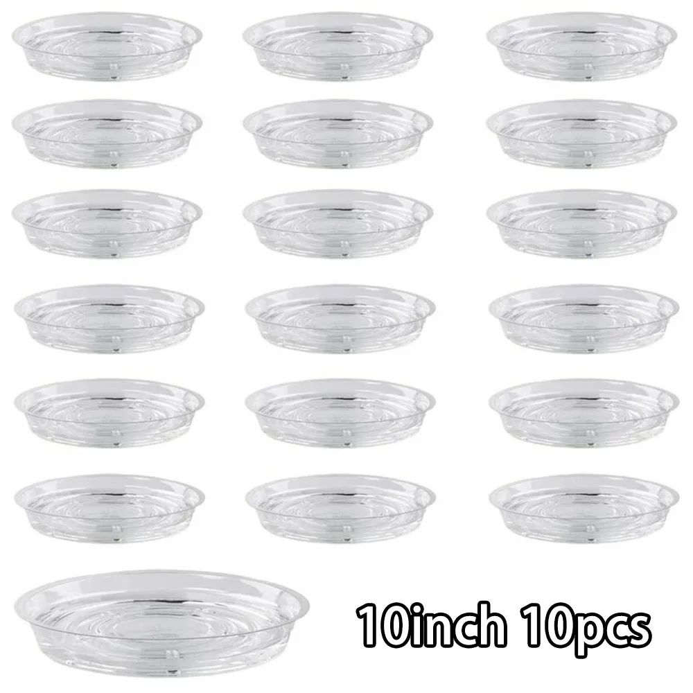 Flower Pot Mat Garden Plant Saucer Drip Tray Round Pot Base Clear Snack Container Snack Container Desktop Trash Storage