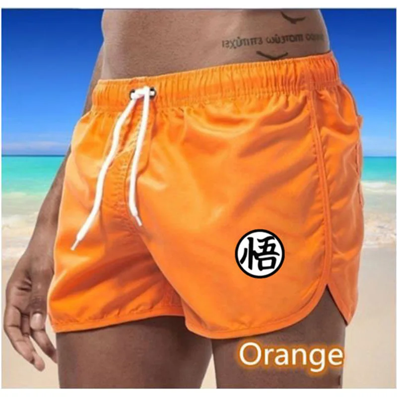 Men\'s beach pants summer unisex quick drying swimming pants slow running sports casual shorts