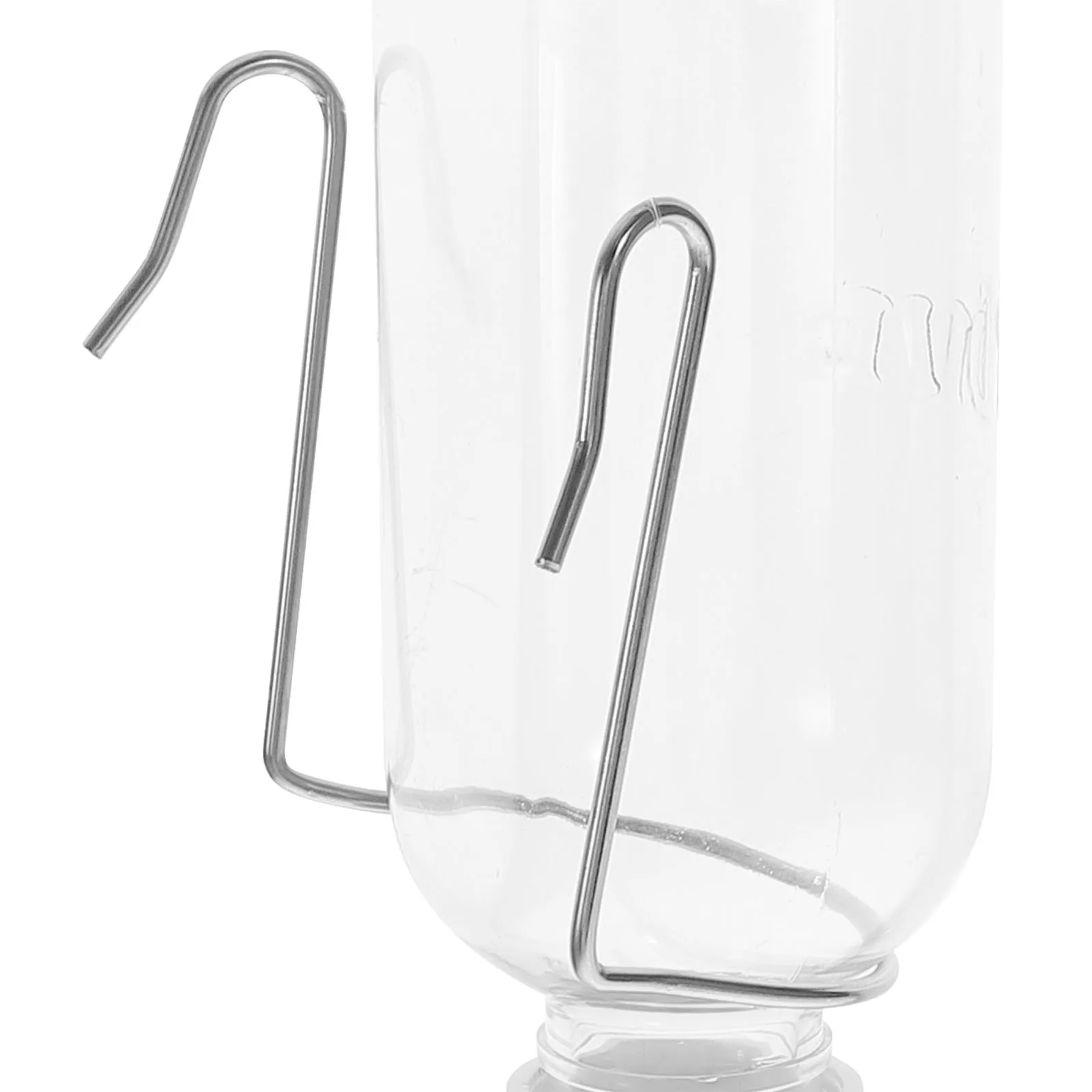 2 Pcs Drinking Pet Water Fountain Small Hamster Bottle Rabbit White Plastic Dispenser